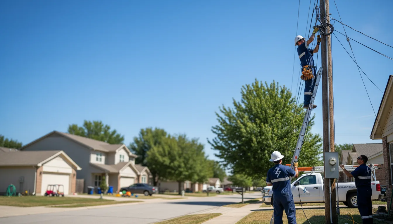 Residential electrician providing installation services in Hitchins, KY